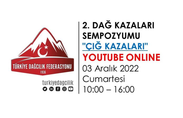 Çığ Kazaları - Dağ Kazaları Sempozyumunun ikincisi 3 Aralık 2022 Cumartesi günü yapılacak